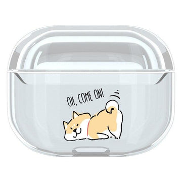 Cute Dog Clear Acrylic AirPods Pro Case Shock Proof Cover