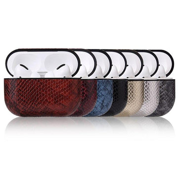 Vegan Snake Skin Leather AirPods Pro Case Shock Proof