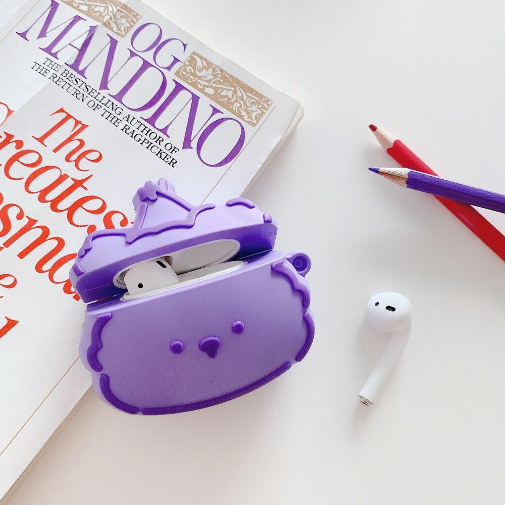 Cute Purple Bear | Pink Cloud Premium AirPods Pro Case Shock Proof Cover