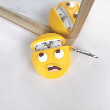 Eye Roll Emoji AirPods Case Shock Proof Cover