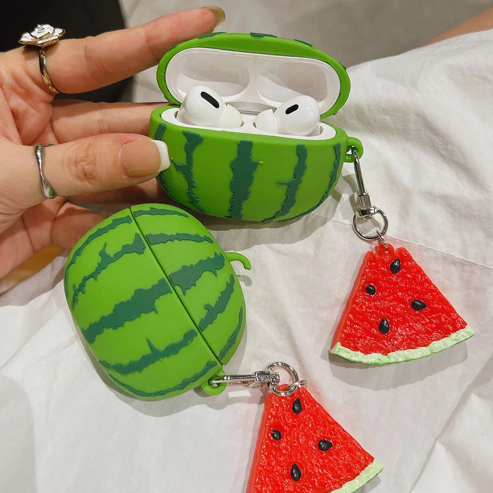 Whole Watermelon Airpods Pro Case Shock Proof Cover