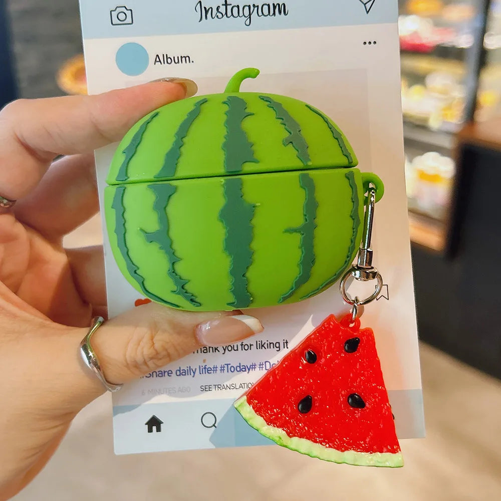 Whole Watermelon Airpods Case Shock Proof Cover