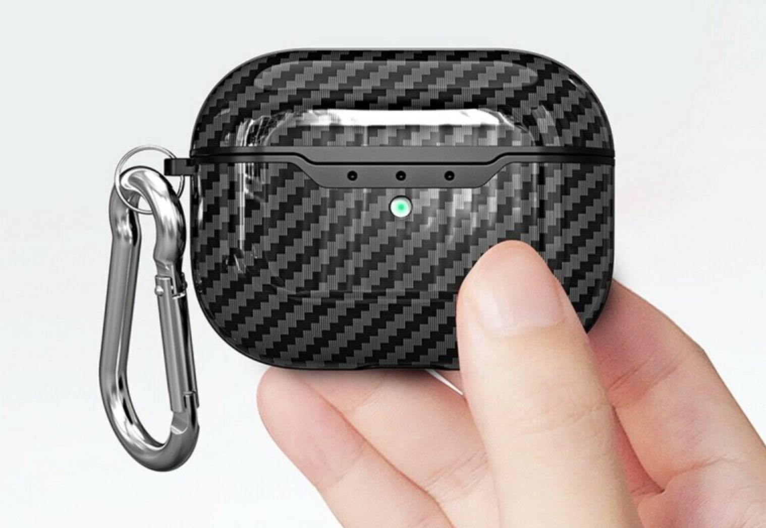 Carbon Fiber Style Plastic | TPU AirPods Pro Case Shock Proof Cover