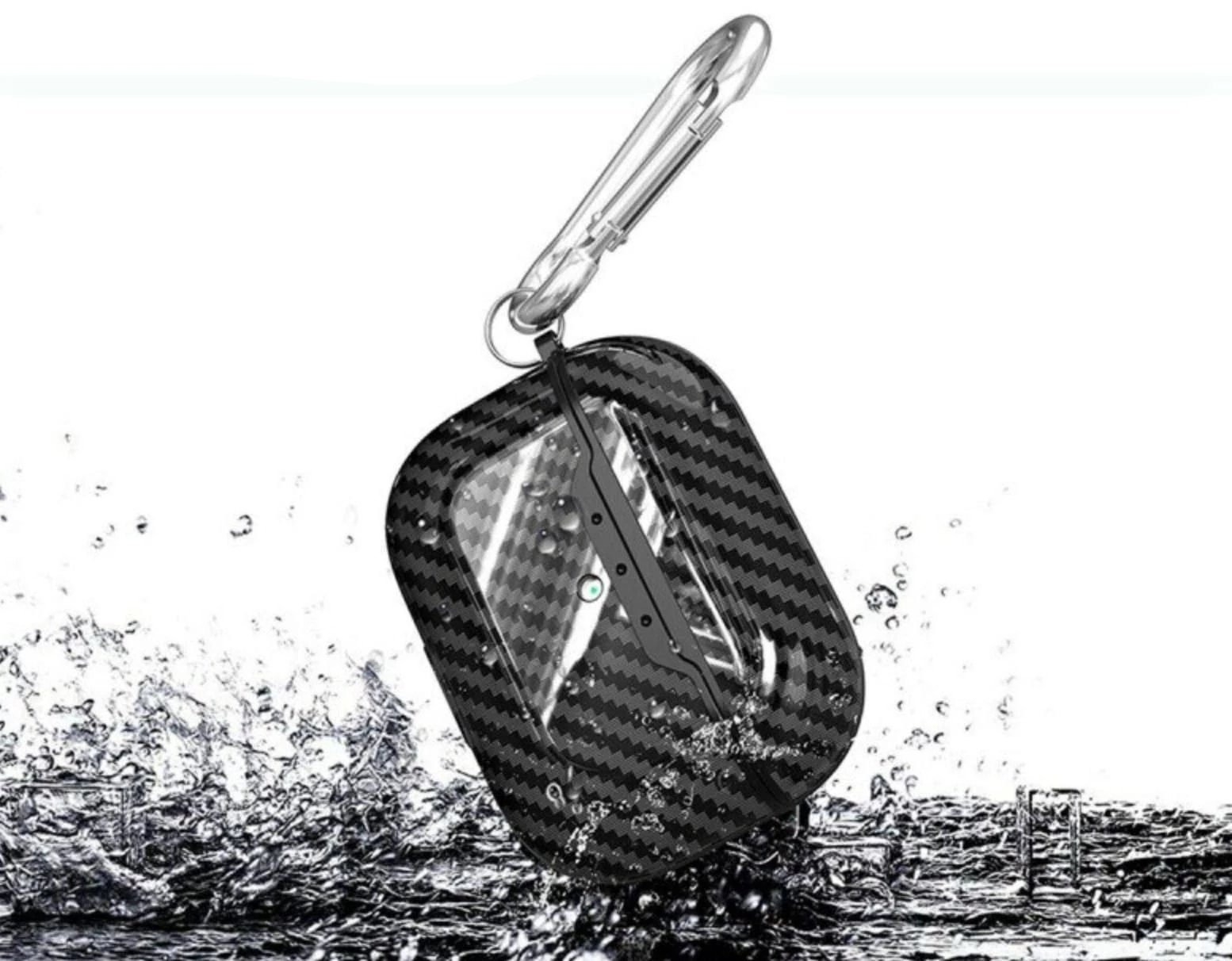 Carbon Fiber Style Plastic | TPU AirPods Pro Case Shock Proof Cover
