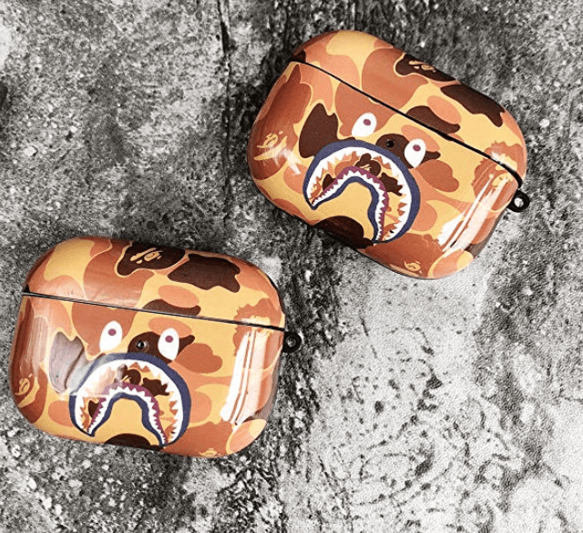 Fashion Camouflage Shark AirPods Pro Case Shock Proof Cover