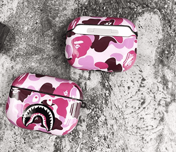 Fashion Camouflage Shark AirPods Pro Case Shock Proof Cover