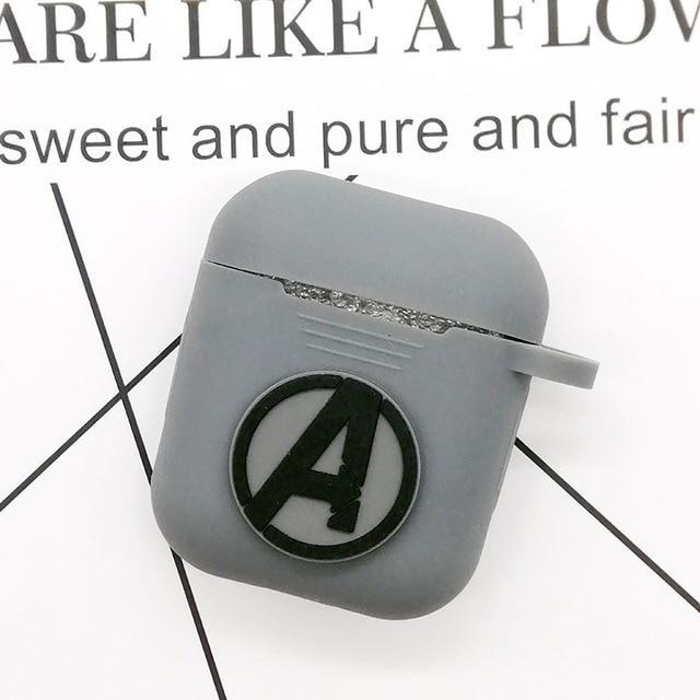 Avengers Grey AirPods Case Shock Proof Cover