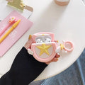 Baby Pink Star with Wings Premium AirPods Case Shock Proof Cover