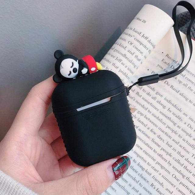 Black Baby Mickey AirPods Case Shock Proof Cover