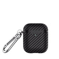 Black Carbon Fiber Airpod 2 Case Wirless Charging Shock Proof Cover