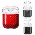 Black Carbon Fiber Premium AirPods Case Shock Proof Cover