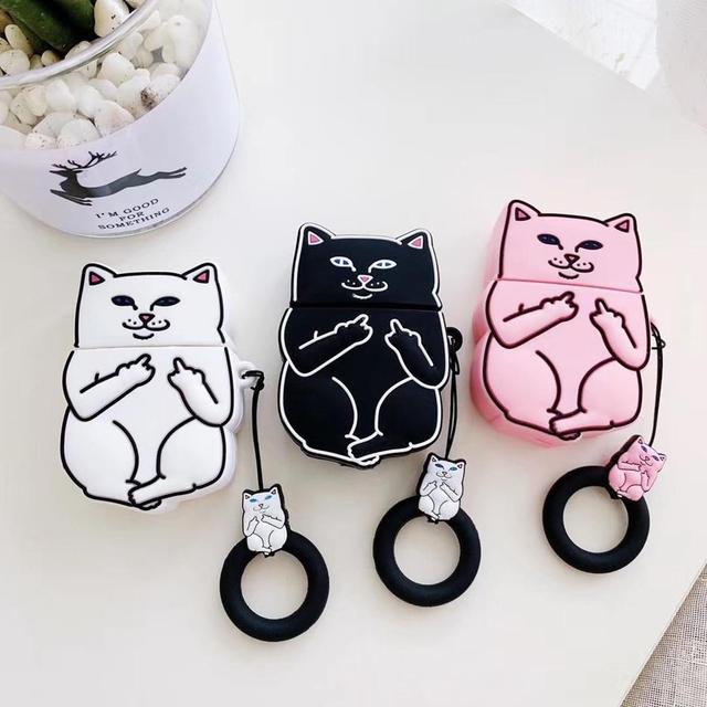 Black Cat Premium AirPods Case Shock Proof Cover