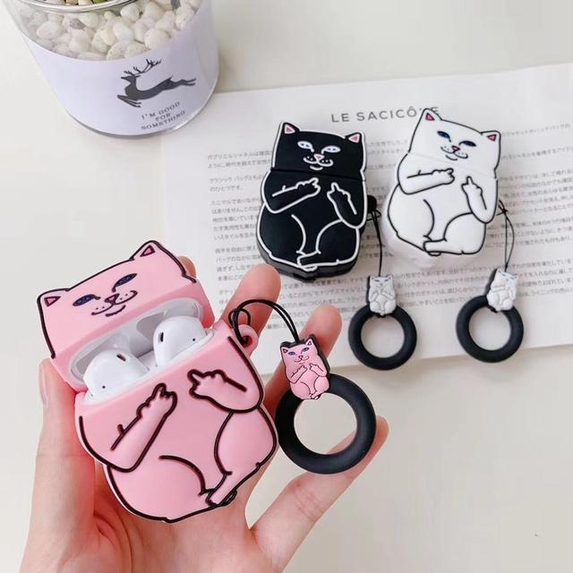 Black Cat Premium AirPods Case Shock Proof Cover