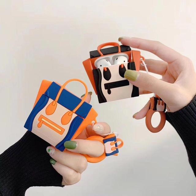 Orange and Blue Handbag Premium AirPods Case Shock Proof Cover