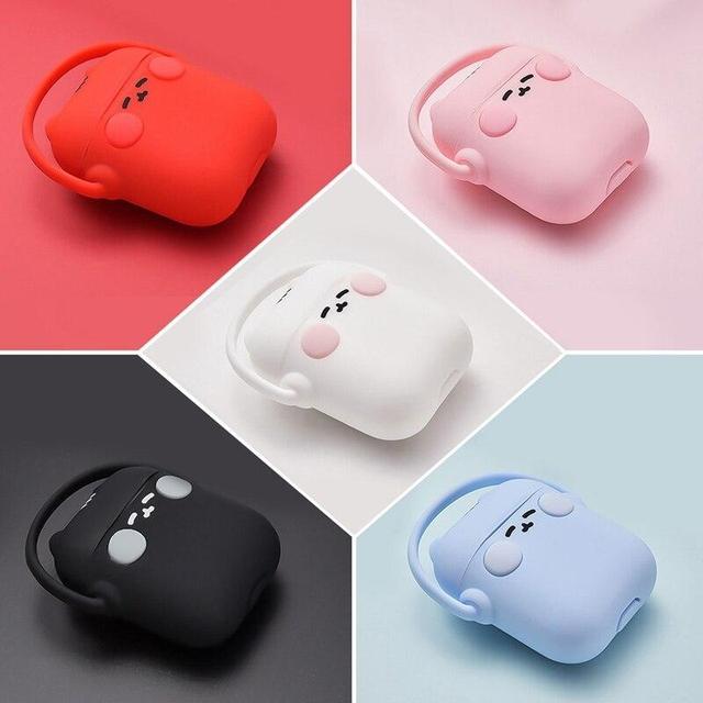 Black Headphones Cat AirPods Case Shock Proof Cover