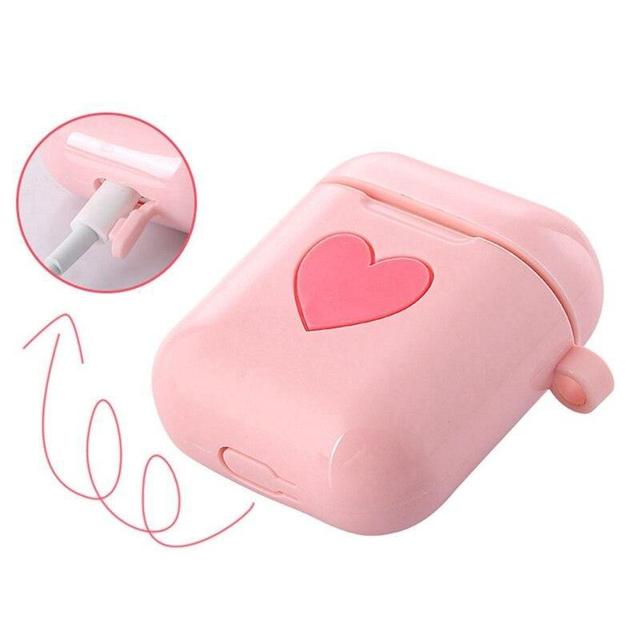 White Heart AirPods Case Shock Proof Cover