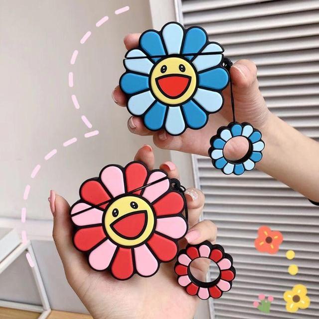 Rainbow Happy Sunflower Premium AirPods Case Shock Proof Cover