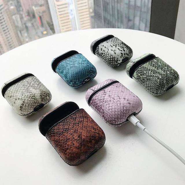 Pink Python AirPods Case Shock Proof Cover