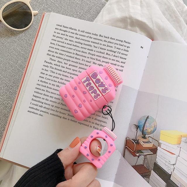 Boy's Tears Bottle 'Pink' Premium AirPods Case Shock Proof Cover