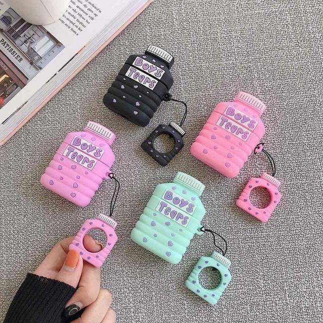 Boy's Tears Bottle 'Purple' Premium AirPods Case Shock Proof Cover