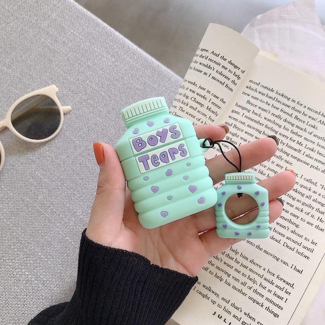 Boy's Tears Bottle 'Tiffany Blue' Premium AirPods Case Shock Proof Cover