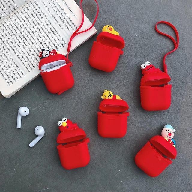 Red Baby Elmo AirPods Case Shock Proof Cover