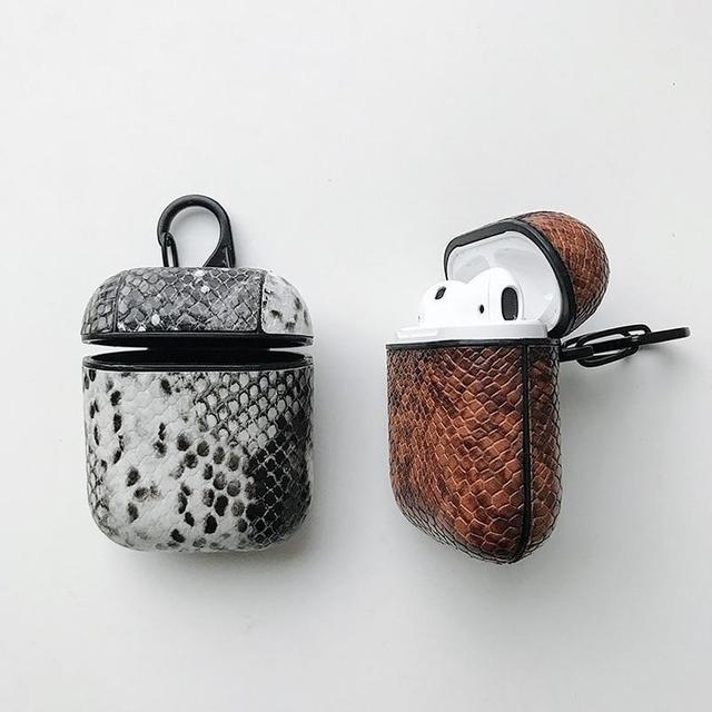 Black and White Boa AirPods Case Shock Proof Cover