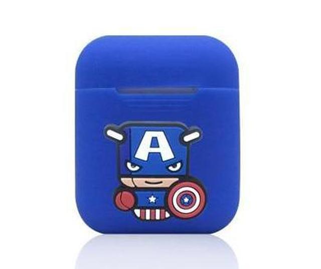 Captain America Action Blue AirPods Case Shock Proof Cover