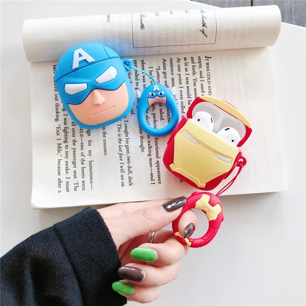 Captain America 'Comic' Premium AirPods Case Shock Proof Cover