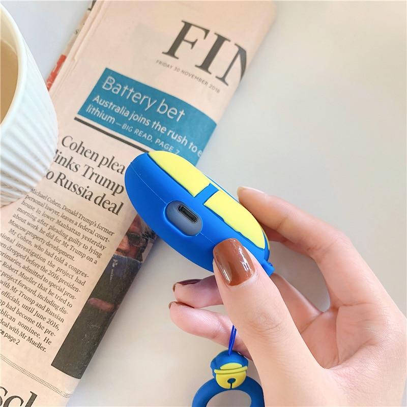 Doraemon 'Blue Bell' Premium AirPods Case Shock Proof Cover