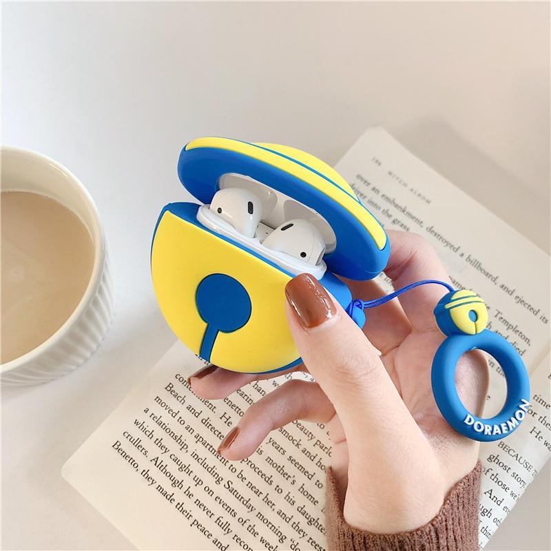 Doraemon 'Blue Bell' Premium AirPods Case Shock Proof Cover