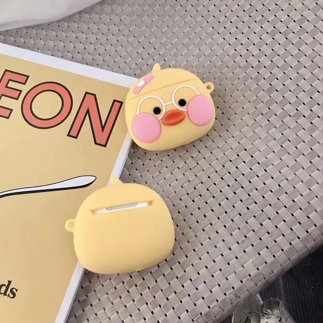 Duck with Glasses Premium AirPods Case Shock Proof Cover