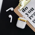 Gold Clear Acrylic Perfume Bottle AirPods Case Shock Proof Cover