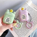 Green Little Monster AirPods Case Shock Proof Cover