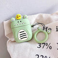 Green Little Monster AirPods Case Shock Proof Cover