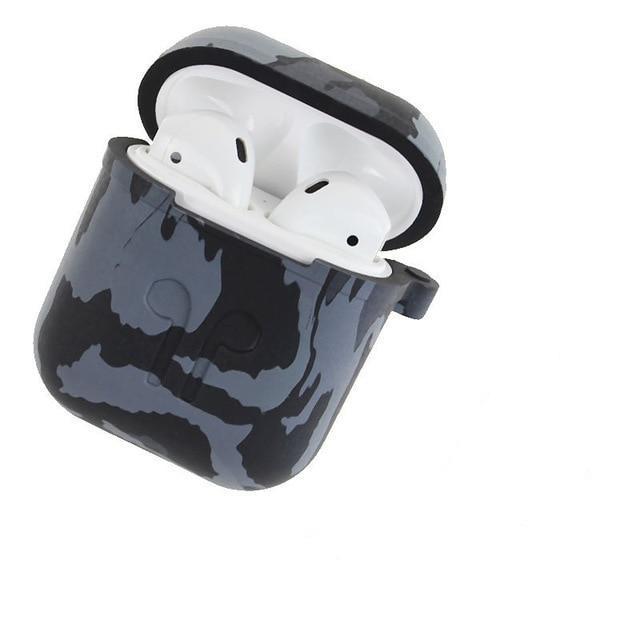 Grey and Blue Paint AirPods Case Shock Proof Cover