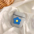 Grey Flower AirPods Case Shock Proof Cover