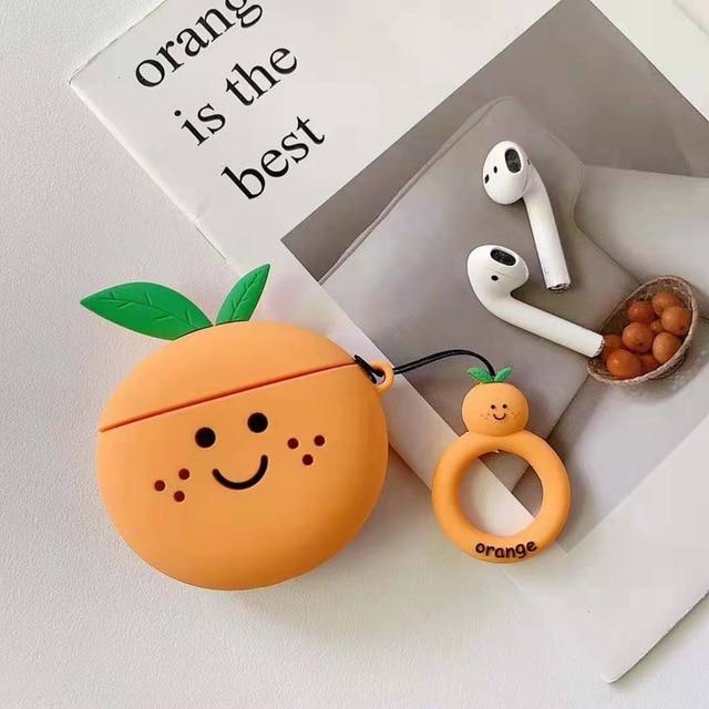 Happy Orange Premium AirPods Case Shock Proof Cover