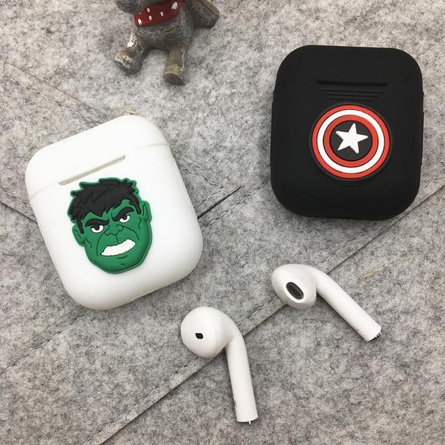 Incredible Hulk White Air Pods Case Shock Proof Cover