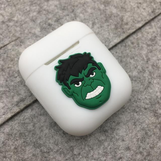 Incredible Hulk White Air Pods Case Shock Proof Cover