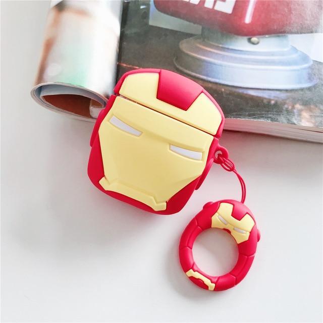 Iron Man Helmet Premium AirPods Case Shock Proof Cover