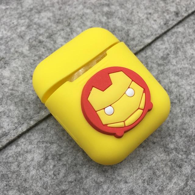 Iron Man Yellow Logo AirPods Case Shock Proof Cover