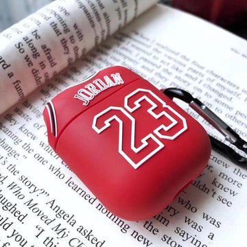 Jordan 23 Red AirPods Case Shock Proof Cover