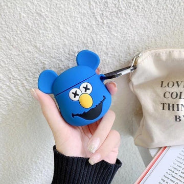 KAWS Blue Fozzy Bear Premium AirPods Case Shock Proof Cover