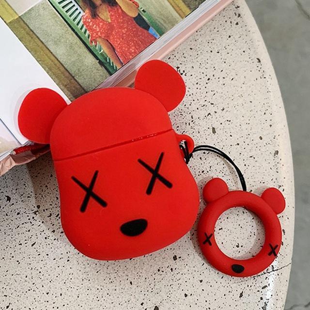 KAWS Red Bear Premium AirPods Case Shock Proof Cover