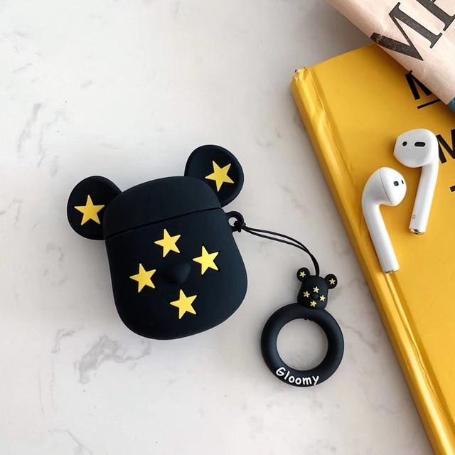 Limited Edition KAWS Gloomy 'Black Gold Stars' Premium AirPods Case Shock Proof Cover