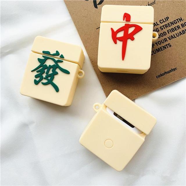 Mahjong 'Green Dragon' Premium AirPods Case Shock Proof Cover