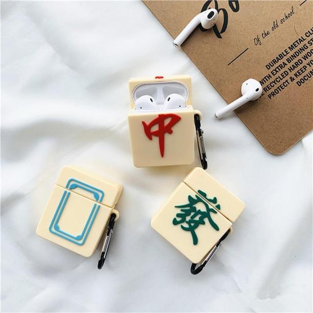 Mahjong 'White Dragon' Premium AirPods Case Shock Proof Cover