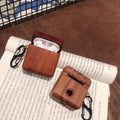 Mahogany Wood AirPods Case Shock Proof Cover