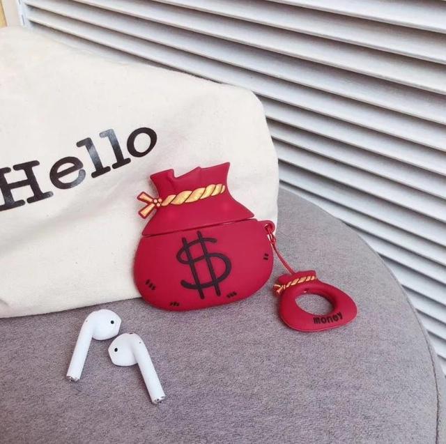 Money Bag 'Red' Premium AirPods Case Shock Proof Cover